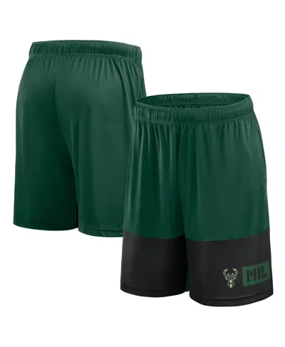Logo Athletic Men's Hunter Green Milwaukee Bucks Best Of The Best Shorts