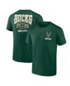 Logo Athletic Men's Hunter Green Milwaukee Bucks Never Over T-shirt In Hunter Green
