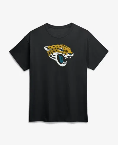 Logo Athletic Men's Jacksonville Jaguars Crewneck Cotton T-shirt In Black