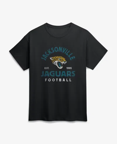 Logo Athletic Men's Jacksonville Jaguars Vintage Arch Retro T-shirt In Black