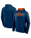 Logo Athletic Men's Navy Chicago Bears Head Start Pullover Hoodie