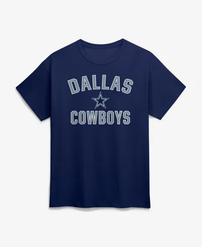 Logo Athletic Men's Navy Dallas Cowboys Cotton Victory Arch T-shirt In Blue