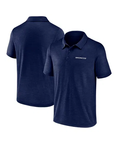 Logo Athletic Men's Navy Denver Broncos Unstoppable Polo Shirt In Blue