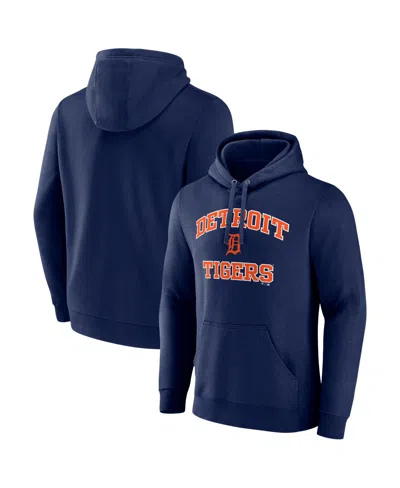Logo Athletic Men's Navy Detroit Tigers Heart Soul Hoodie In Brown