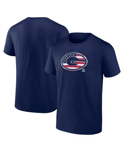 Logo Athletic Men's Navy Green Bay Packers Americana T-shirt