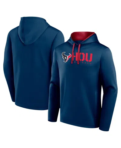 Logo Athletic Men's Navy Houston Texans Head Start Pullover Hoodie In Blue