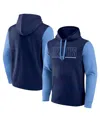 Logo Athletic Men's Navy Memphis Grizzlies Outline Colorblock Pullover Hoodie In Navy