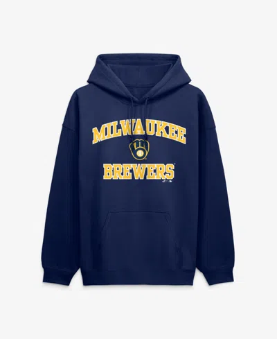 Logo Athletic Men's Navy Milwaukee Brewers Heart Soul Hoodie In Multi