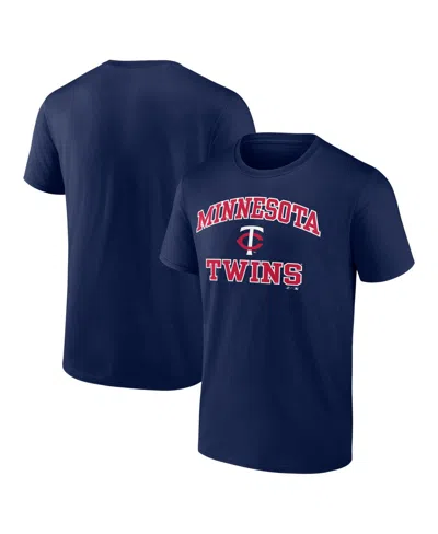 Logo Athletic Men's Navy Minnesota Twins Heart And Soul T-shirt In Multi