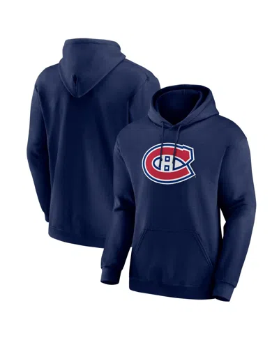 Logo Athletic Men's Navy Montreal Canadiens Essential Hoodie In Blue