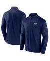 Logo Athletic Men's Navy Nashville Predators Head-to-head Raglan Quarter-zip Sweatshirt In Blue