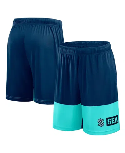Logo Athletic Men's Navy Seattle Kraken Best Of The Best Shorts