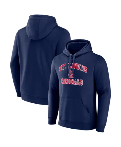 Logo Athletic Men's Navy St. Louis Cardinals Heart Soul Hoodie In Blue