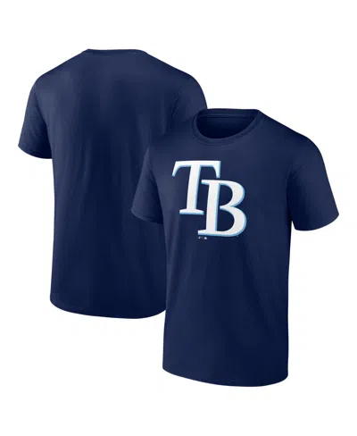 Logo Athletic Men's Navy Tampa Bay Rays Logo T-shirt In Blue