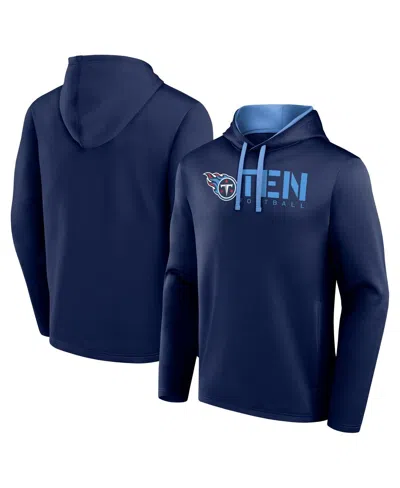 Logo Athletic Men's Navy Tennessee Titans Head Start Pullover Hoodie In Blue