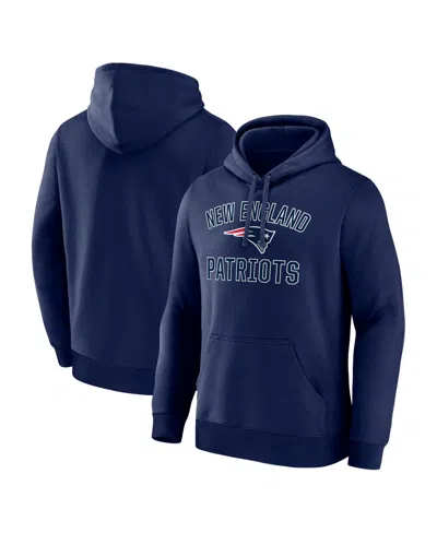Logo Athletic Men's New England Patriots Arch Victory Fleece Hoodie In Blue