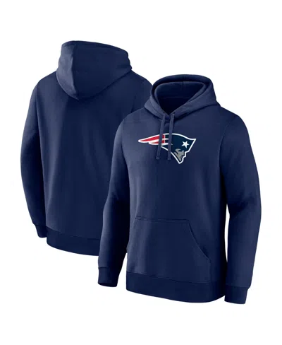 Logo Athletic Men's New England Patriots Logo Fleece Hoodie In Blue