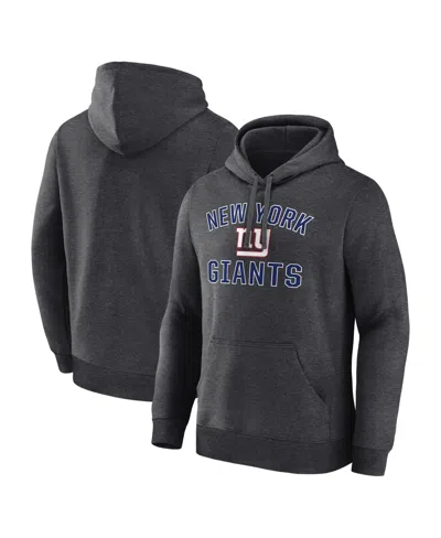 Logo Athletic Men's New York Giants Arch Victory Classic Fit Fleece Hoodie In Gray