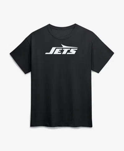 Logo Athletic Men's New York Jets Short-sleeve Crewneck T-shirt In Black