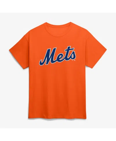 Logo Athletic Orange New York Mets Wordmark T-shirt