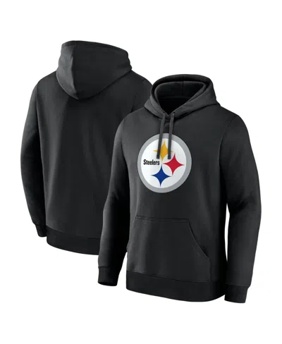 Logo Athletic Men's Pittsburgh Steelers Primary Logo Fleece Hoodie In Black