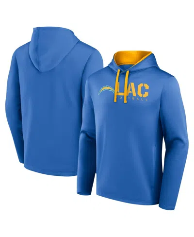Logo Athletic Men's Powder Blue Los Angeles Chargers Head Start Pullover Hoodie