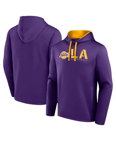 Logo Athletic Men's Purple Los Angeles Lakers Head Start Pullover Hoodie