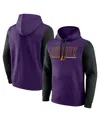 Logo Athletic Men's Purple Phoenix Suns Outline Colorblock Pullover Hoodie In Purple