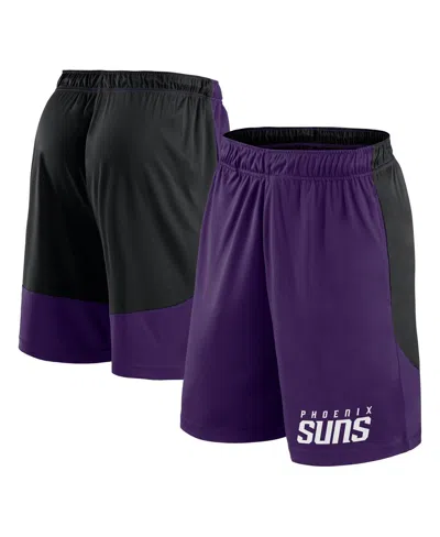 Logo Athletic Men's Purple/black Phoenix Suns Launch Performance Shorts In Multi