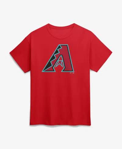 Logo Athletic Men's Red Arizona Diamondbacks Logo T-shirt