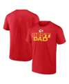 Logo Athletic Men's Red Kansas City Chiefs Best Dad T-shirt