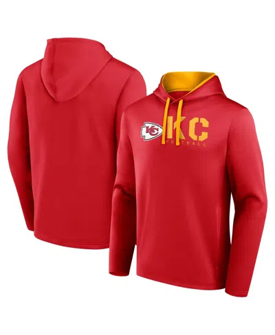 Logo Athletic Men's Red Kansas City Chiefs Head Start Pullover Hoodie