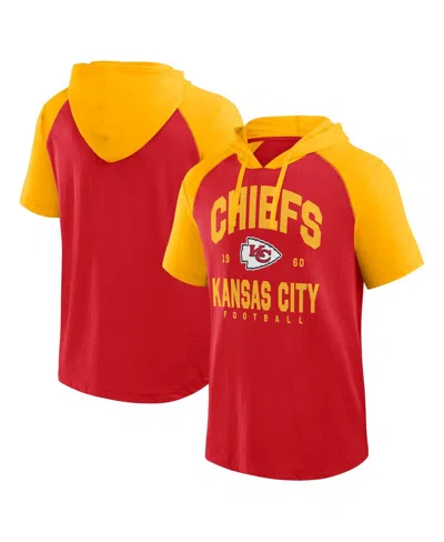 Logo Athletic Men's Red Kansas City Chiefs Prime Hoodie T-shirt