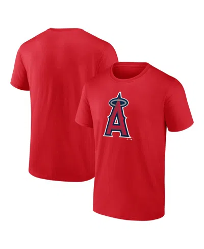 Logo Athletic Red Los Angeles Angels Official Logo T-shirt