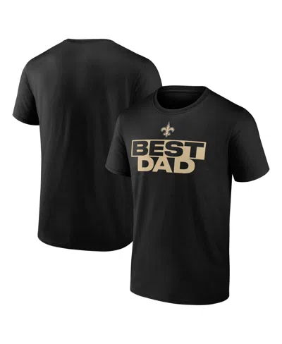 Logo Athletic Men's Royal Buffalo Bills Best Dad T-shirt In Black