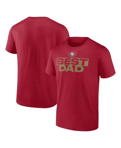 Logo Athletic Men's Royal Buffalo Bills Best Dad T-shirt In Red