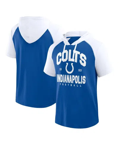 Logo Athletic Men's Royal Indianapolis Colts Prime Hoodie T-shirt In Blue
