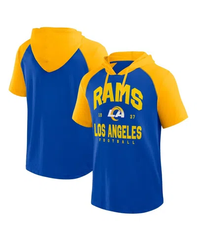 Logo Athletic Men's Royal Los Angeles Rams Prime Hoodie T-shirt In Blue
