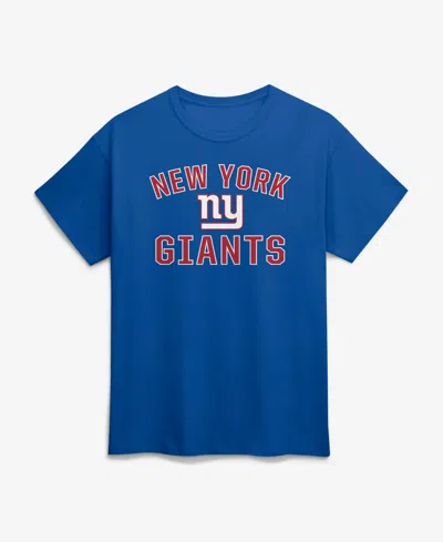 Logo Athletic Men's Royal New York Giants Cotton Victory Arch T-shirt In Blue