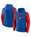 Logo Athletic Men's Royal Philadelphia 76ers Outline Colorblock Pullover Hoodie In Royal