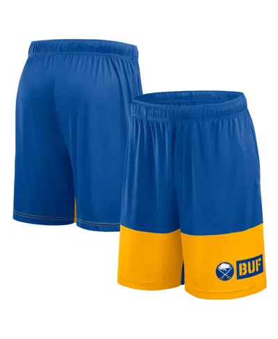 Logo Athletic Men's Royal/yellow Buffalo Sabers Best Of The Best Shorts