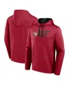 Logo Athletic Men's Scarlet San Francisco 49ers Head Start Pullover Hoodie