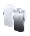 Logo Athletic Men's White/black Las Vegas Raiders Sandlot Game Polo Shirt