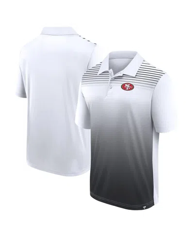 Logo Athletic Men's White/black San Francisco 49ers Sandlot Game Polo Shirt
