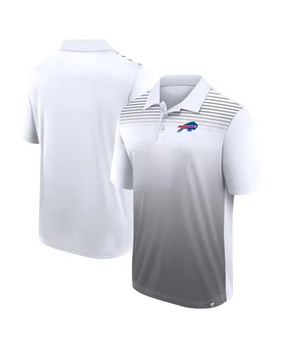 Logo Athletic Men's White/gray Buffalo Bills Sandlot Game Polo Shirt