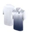 Logo Athletic Men's White/navy Dallas Cowboys Sandlot Game Polo Shirt