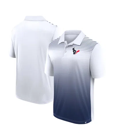Logo Athletic Men's White/navy Houston Texans Sandlot Game Polo Shirt In Multi