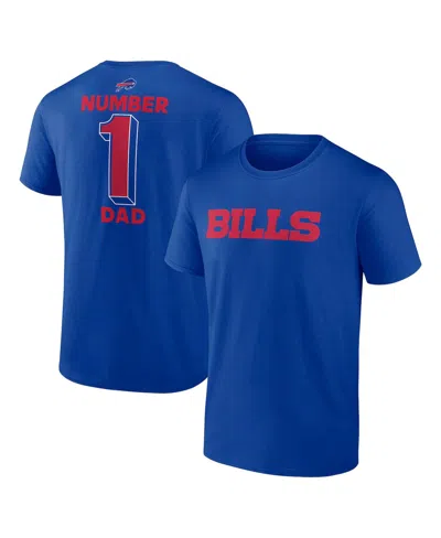 Logo Athletic Men'sâ Royal Buffalo Bills 1 Dad Jersey T-shirt In Multi