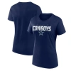 Logo Athletic Navy Dallas Cowboys Lean T-shirt In Blue