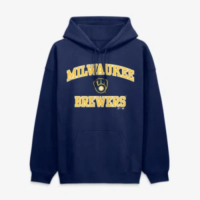 Logo Athletic Men's Navy Milwaukee Brewers Heart Soul Hoodie In Multi